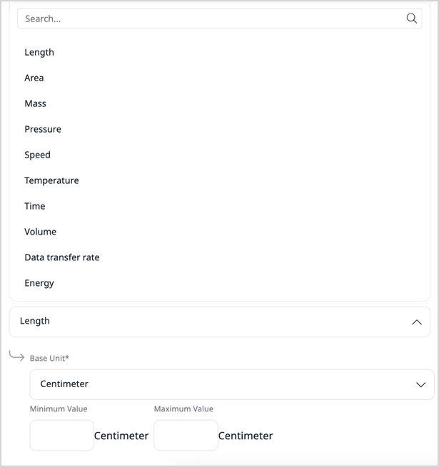 Measurement types Measurement types